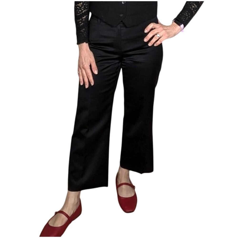 Obzee Kang Jin Young Cropped Wool Trousers Black XS